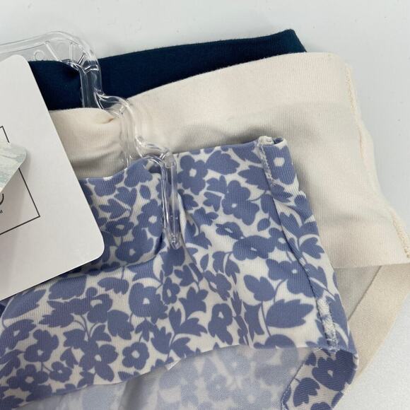 Tranquil & True Bikini Panties Size 2X Blue White Brushed Micro 3 Pack - Picture 3 of 7